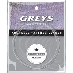 Greys Greylon Knotless Tapered 9' fly fishing leader