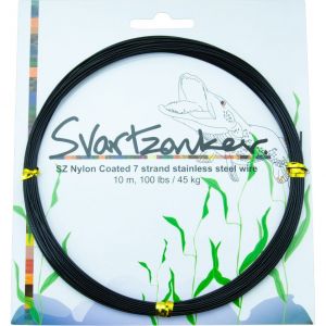 Svartzonker 7-Strand Nylon Coated wire black 10 m