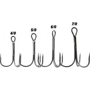 Svartzonker Black Series Long Shank treble hook, 50-pack