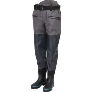 Kinetic X5 waist waders with boot (patterned sole) gray/black