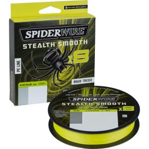 SpiderWire Stealth Smooth x8 braided line hi-vis yellow 150 m
