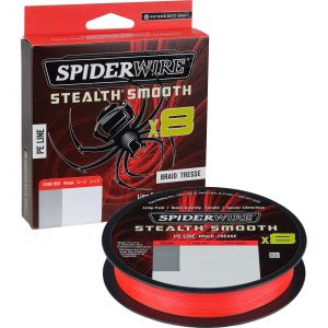 SpiderWire Stealth Smooth x8 flätlina red 150 m