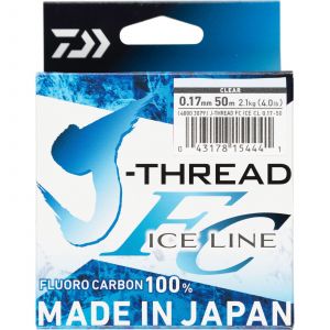 Daiwa J-Thread Fluorocarbon Ice line natural clear 50 m