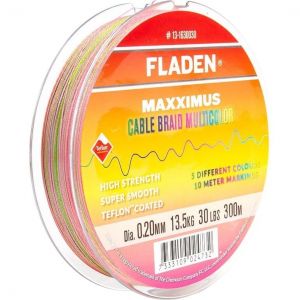 Fladen Maxximus Multicolor braided line 1200 m