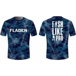 Fladen UV t-shirt blue camouflage
