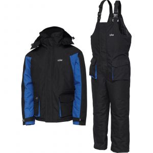 DAM O.T.T. Thermal jacket & bib pants black/blue