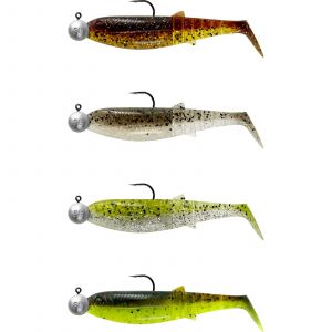 Savage Gear Cannibal Shad 8 cm [5 g] + jig head 7.5 g with 2/0 hook 4+4-pack