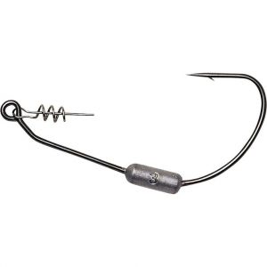 Savage Gear Weedless weighted offset hook black 4-pack