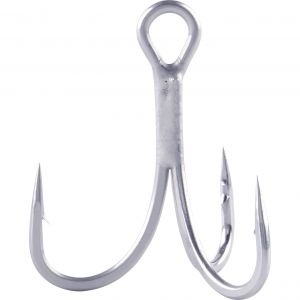 Savage Gear SGY 2X treble hook for saltwater silver 8-pack