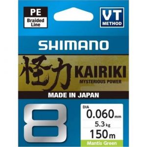 Shimano Kairiki 8 braided line mantis green 150 m
