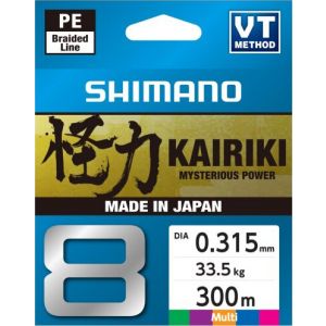 Shimano Kairiki 8 braided line multi colour 300 m