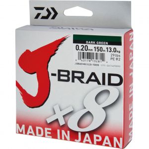 Daiwa J-Braid X8 braided line dark green 300 m
