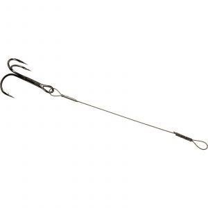 DAM 7X7 Uncoated Stingers with treble hook 2-pack