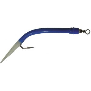 Wiggler Gummi Makk för #10/0 krok blå/lys 4-pack