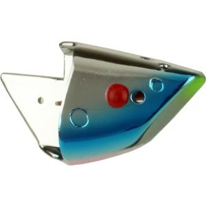 Hurricane Bait Head uv chrome blue steel 3-pack