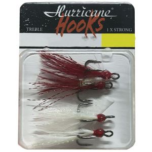 Hurricane HH301FK dressad trekrok stl. 8 vit/röd 4-pack