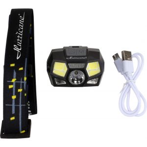 Hurricane LED USB-C laddningsbar pannlampa med rörelsesensor
