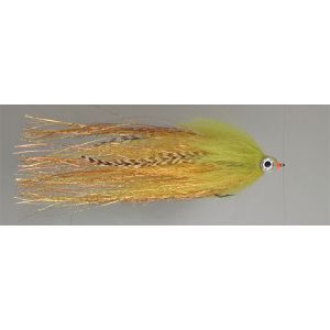 Hurricane Big Pike predator-fluga 16 cm med 6/0 krok green/yellow/copper/gold 1-pack