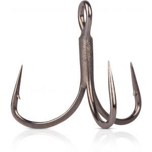 Mustad [ITG76APTS] In-Line Triple Grip treble hook in titanium steel 6-pack