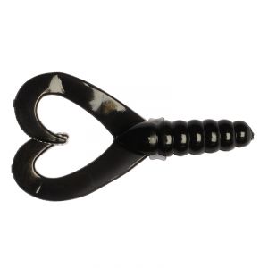 Big Bite Baits Twin Tail Grub 4.0 7 cm black 10-pack