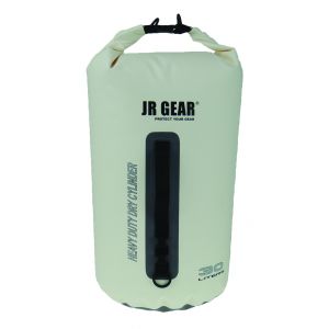 JR GEAR Heavy Duty Dry Cylinder vattentät packpåse 30 liter white