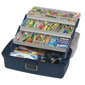 Plano 613306 draglåda 3-plan [48.9 x 25.4 x 24.8 cm] blå/silver