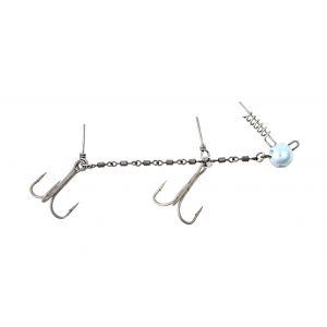 Fladen Pike Rig Link stinger med [10 g] jiggskalle & #2/0 trekrokar 1-pack