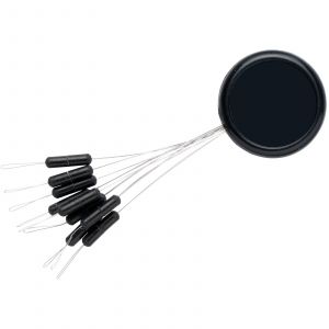 DAM Stick Rubber flötesstopp large svart 9-pack