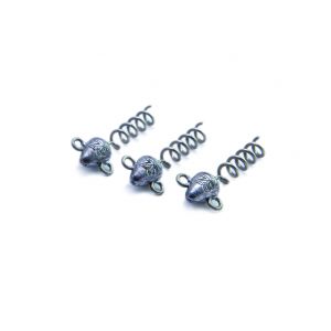 Svartzonker Screw-in-head jiggskalle 10 g silver 3-pack