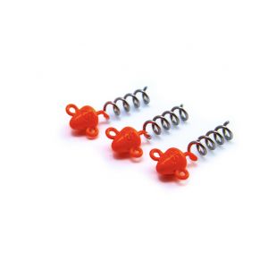 Svartzonker Screw-in-head jiggskalle flash orange 3-pack