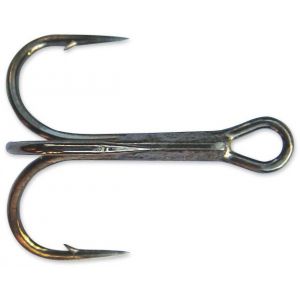 Mustad [TR58NP-BN] trekrok rund svart nickel 6, 6-pack