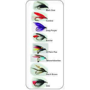 Hurricane Wet Fly Double flugor 8-pack
