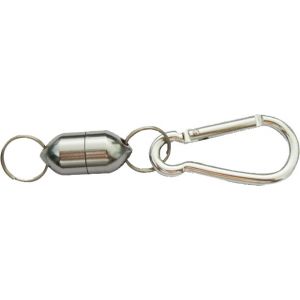 Wiggler magnetkoppling 1.5 kg med karbinhake silver