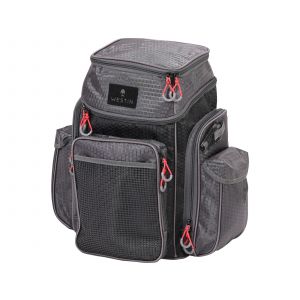 Westin W4 Backpack Plus backpack including 2 lure boxes [43 x 40 x 26 cm] titanium/black