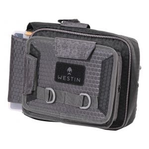 Westin W4 Quick Bag fiskeväska inkl. 2 betesaskar [30 x 21 x 12 cm] titan/svart