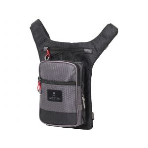 Westin W4 Leg Bag fiskeväska inkl. 1 betesaskar [30 x 21 x 7 cm] titan/svart