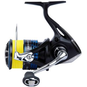 Shimano Nexave FI spinning reel including Powerpro braided line