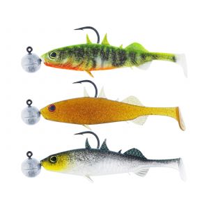 Westin Stanley The Stickleback Shadtail R 'N R 5.5 cm [5 g] dark water mix 10 3-pack
