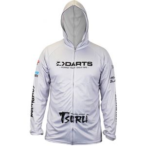 Darts Fishing Starts Here huvtröja grå medium