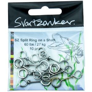 Svartzonker Split ring on a shaft beteslås 40 lb 10-pack