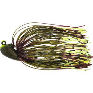 Westin Slide-Up Rubber Jig Tungsten jiggskalle med #2/0 krok [7 g] green pumpkin/chartreuse 1-pack
