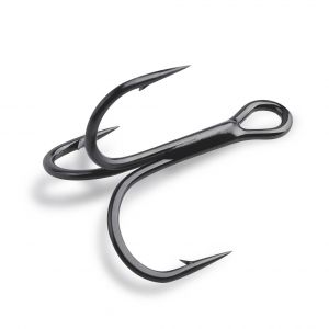 Mustad [TR78NP-BN] trekrok rund svart nickel 3/0, 5-pack