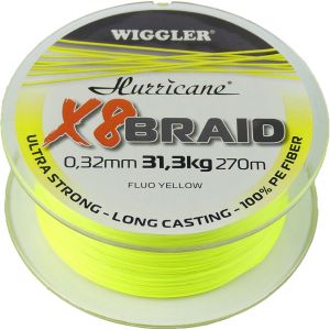 Hurricane X8 Braid flätlina gul 0.320 mm x 270 m