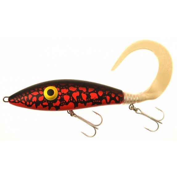 Leurre Zalt Zam Z Tail Wobbler 71 Orange Néon UV - Brochet Perche - 22cm