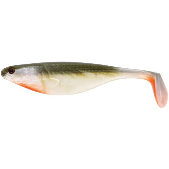Westin Shad Teez 14cm Esca Artificiale In Gomma Per Pesca - Bass Orange, Modello Thin, Coda Paletta, Occhi Realistici, Per La Pesca Al Persico E Predatori