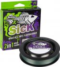 Berkley Sick Two in One - X8 braided line moss green 0.120 mm x 150 m & fluorocarbon leader material 0.350 mm x 40 m