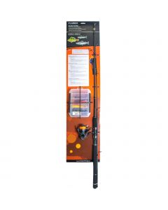 Fladen Ready to Fish Wide Range haspelset 7'10" 10-40 g inkl. flätlina/beten