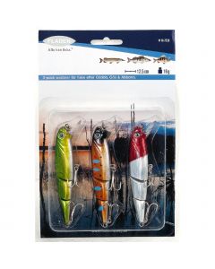 Fladen Insjö Ledad Wobbler betesset 12.5 cm [16 g] 3-pack