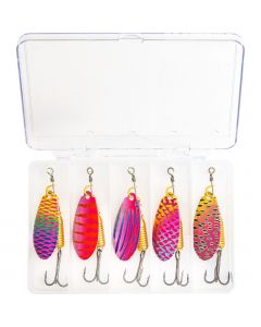 Fladen Rainbow Shineer spinnare 5.5 cm [8 g] flerfärgad 5-pack