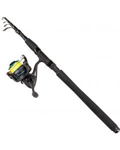 Daiwa Strikeforce haspelset 7' Tele 5-25 g inkl. J-Braid X4 0.17 mm